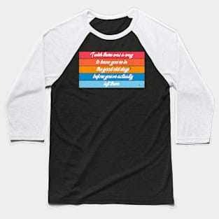 The Office Good Old Days Quote Baseball T-Shirt